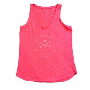 Old Navy | Neon Pink V-Neck Everywear Tank